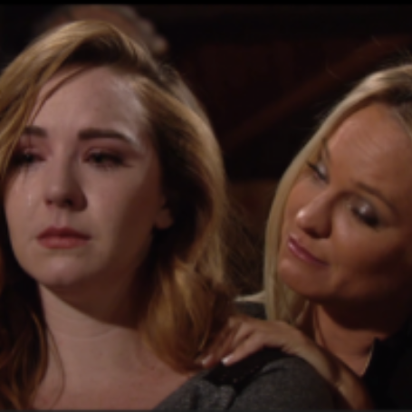 Camryn Grimes as Mariah Copeland in the T.V. series 'The Young and the Restless' alongside 'Sharon Case'